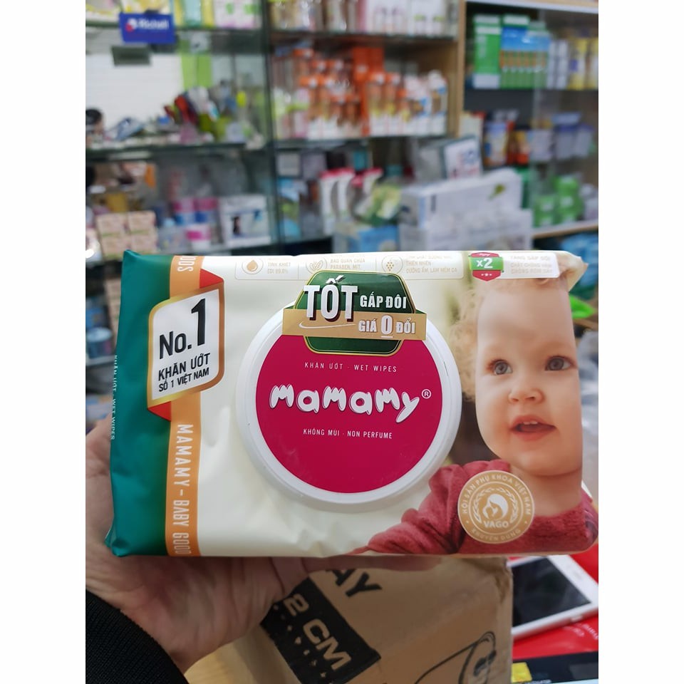 Giấy ướt Mamamy 100 tờ - không mùi