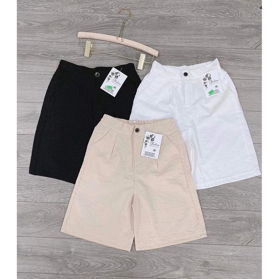 Quần đùi đũi khóa thật 💕𝙓𝘼̉ 𝙆𝙃𝙊💕Cạp cao-lưng thun,chất đũi lụa siêu mát . | BigBuy360 - bigbuy360.vn