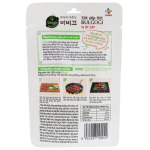 Sốt Ướp Thịt Hàn Quốc BULGOGI Gói 80G Vị ƠtT Cay