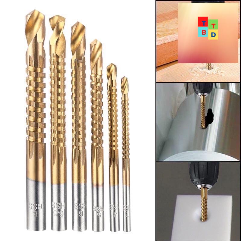 Bộ  mũi khoan cưa,mũi khoan khoét rãnh phủ Titanium