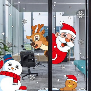 Decals Christmas Stickers Electrostatic Environmentally Friendly Removable