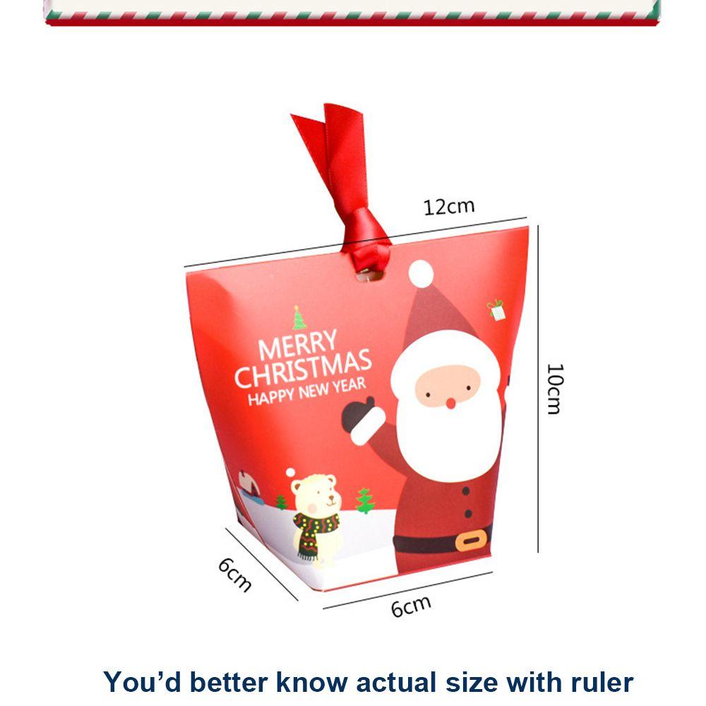 GOGOUP Set 12 Hộp Đựng Bánh Kẹo Hình Ông Già Noel