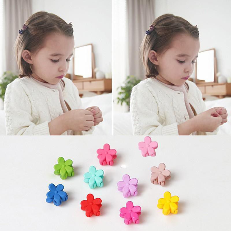 Set 50 Kẹp Tóc Càng Cua Mini Nhiều Màu Cho Bé Gái kèm túi zip xinh