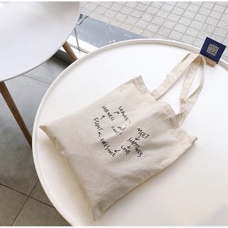 Túi vải Sadness (có khóa kéo) | Ginkgo Totebag