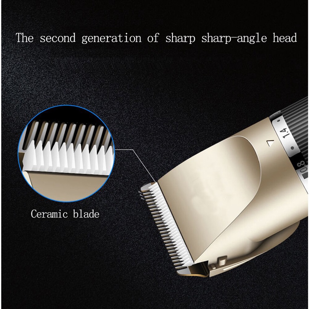 Tông đơ cắt tóc cho bé sạc nhanh chuyên nghiệp cao cấp Hair Clipper tặng kèm 9 phụ kiện và Bộ Kéo