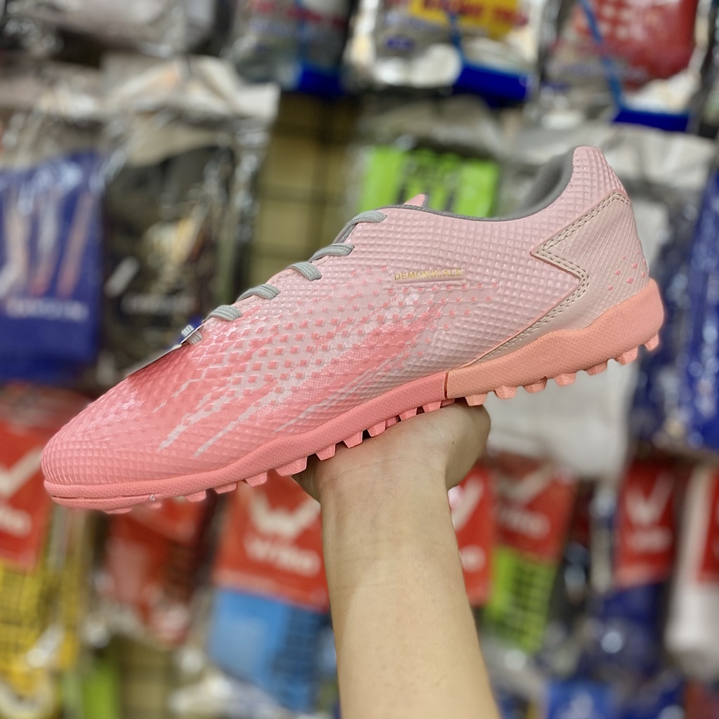 Giày đá bóng nam X Faster Monster Hồng, giày đá banh thể thao cỏ nhân tạo nhẹ mềm - 2EVSHOP