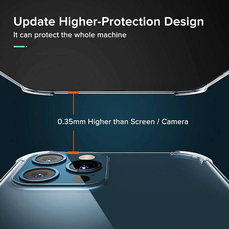 Ốp điện thoại QOOVI silicone dẻo mỏng trong suốt thích hợp cho IPHONE 12 MINI 11 XS X PRO MAX XR SE 8 7 PLUS