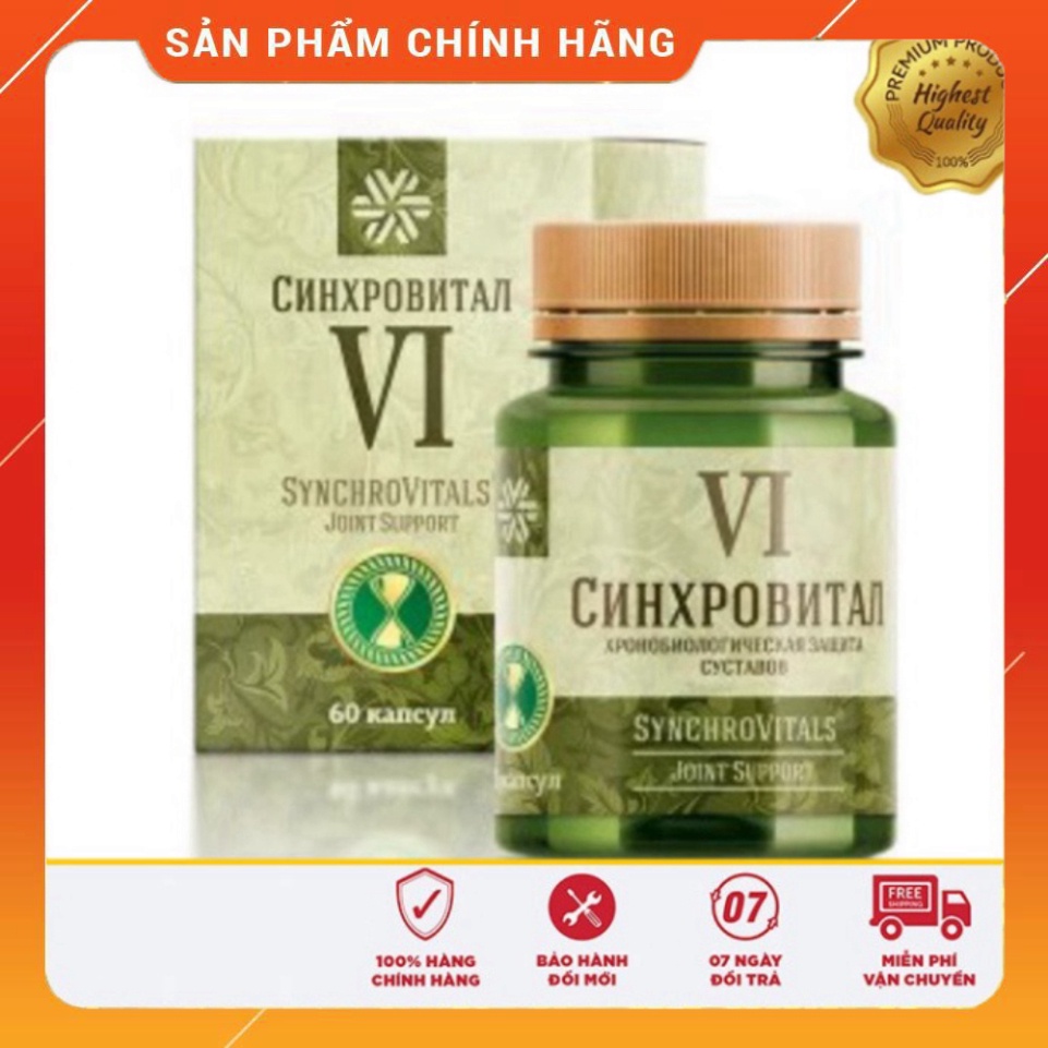 Viên uống bảo vệ, phục hồi chức năng xương khớp Synchrovitals VI Siberian Health Nga