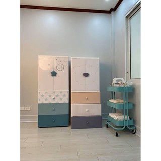 tủ quần áo màu pastel cho bé ch712