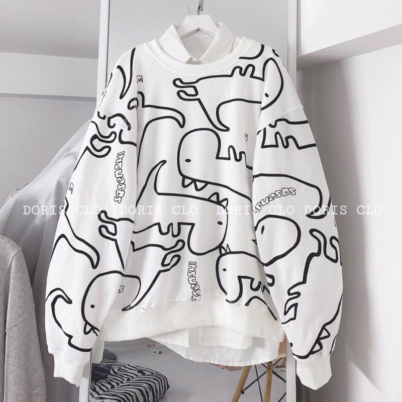 Áo khoác sweater chui đầu nỉ ngoại unisex ulzzang nam nữ