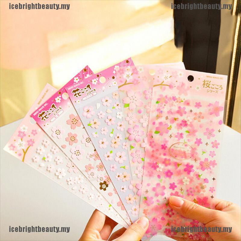 Sticker Dán Hình Hoa Anh Đào, Hoa Anh Đào, Dùng Trang Trí Scrapbook My