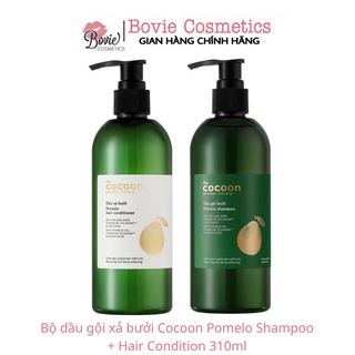 Bộ dầu gội xả bưởi Cocoon Pomelo Shampoo + Hair Condition 310ml