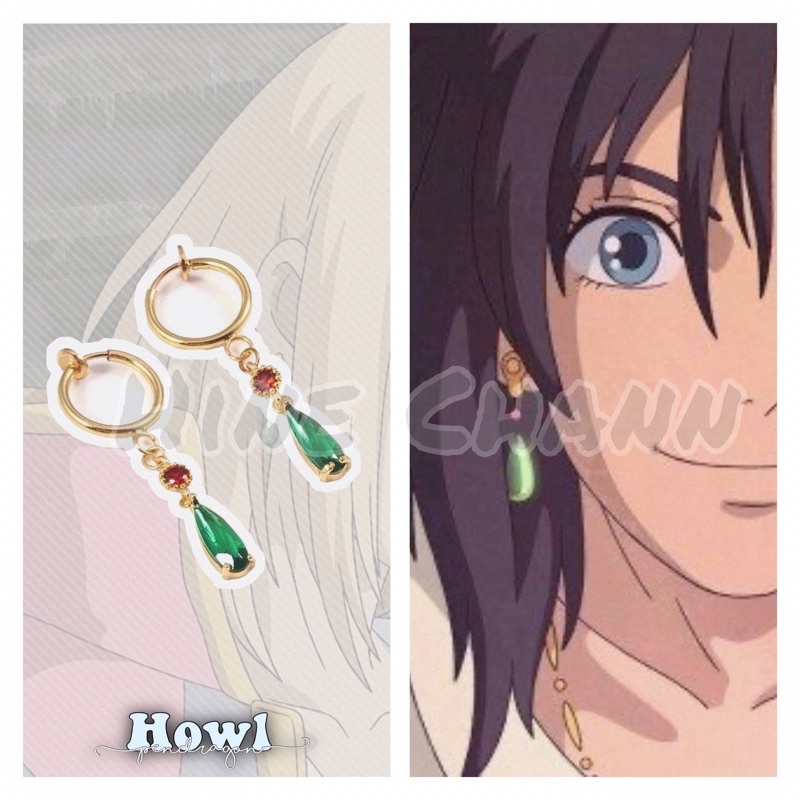 Bông tai nhân vật Howl trong Howl's Moving Castle | Hine Chann