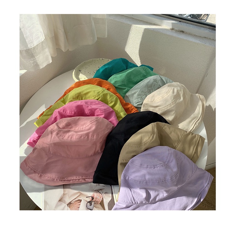 Nón Vành Rộng Chống Tia Uv Màu Sắc Ngọt Ngào Thời Trang Mùa Hè Cho Nữ