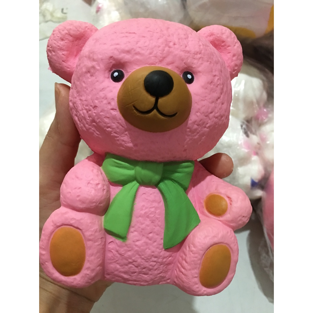 Squishy Lớn JUMBO Hình GẤU MISA HỒNG Đồ Chơi Xốp Giảm Stress Hình mềm mịn dễ Thương đàn hồi Cho Bé