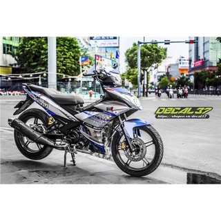 Tem Trùm Exciter 150 Ohlins Xanh bạc