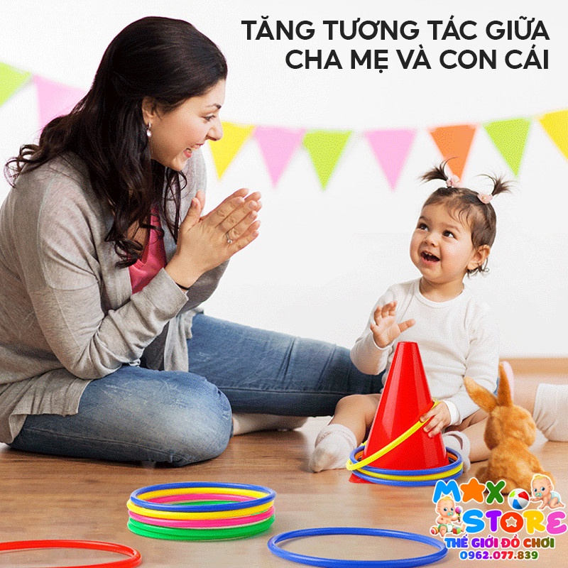 Set 5 Vòng Ném Cổ Chai, Tập Ném Vận Động Ném Xa