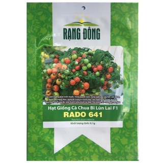 Hạt giống cà chua bi đỏ lùn, trái sai, kháng bệnh tốt, trồng quanh năm - hạt giống rạng đông