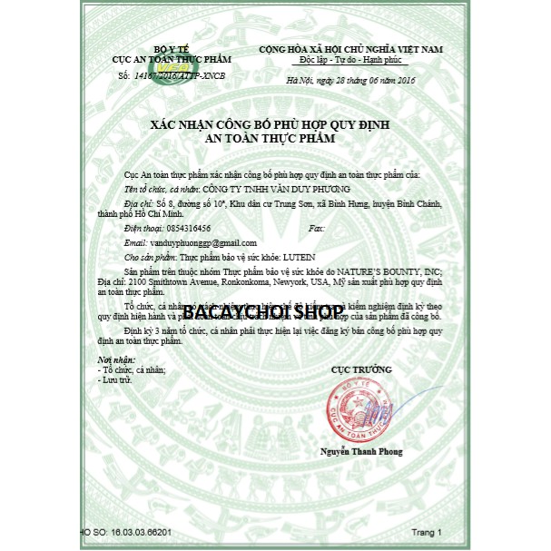 Viên uống Hỗ Trợ Tăng Cường Thị Lực Nature’s Bounty Lutein 20mg (30 Viên) | BigBuy360 - bigbuy360.vn