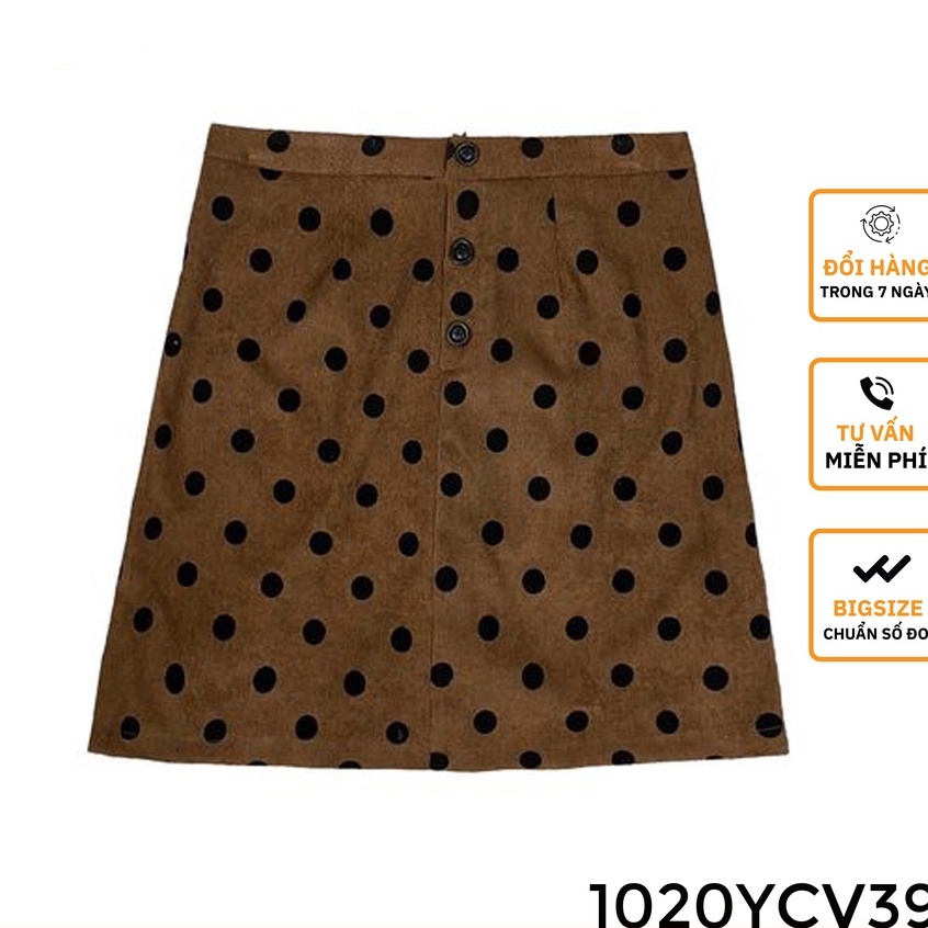Chân váy chấm bi BIGSIZE (55kg đến 95kg) - 1020YCV39 - [BU Bigsize Young]