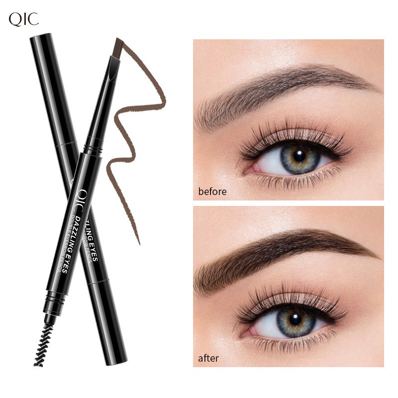 Chì Kẻ Lông Mày Hai Đầu Lâu Trôi Không Thấm Nước Kèm Cọ Tiện Lợi