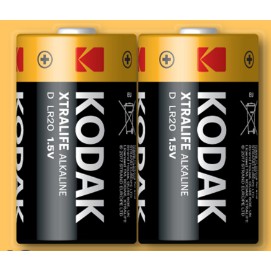 Bộ 2 pin đại Kodak Alkaline D điện thế 1.5V Uncle Bills IB0161 siêu bền hàng nhập khẩu chính hãng pin đèn pin