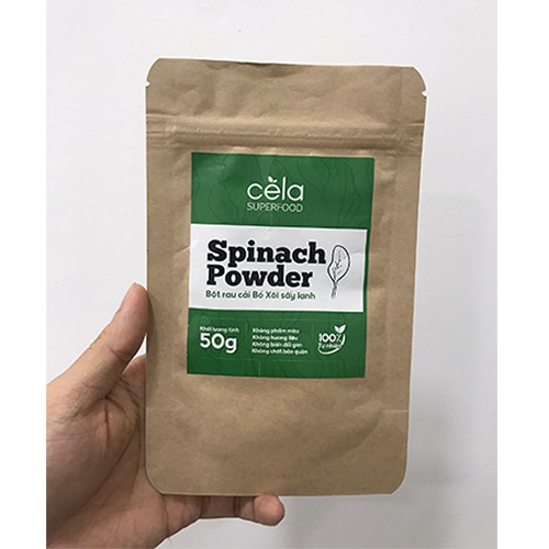 (NHẬP CELAGG621 ĐƠN TỪ 500K GIẢM 30K)Bột cải bó xôi [NGUYÊN CHẤT] sấy lạnh Cela, detox cơ thể, đẹp da, tốt cho tim mạch | BigBuy360 - bigbuy360.vn
