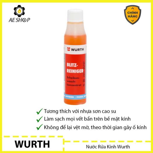 Nước rửa kính ô tô Wurth. Cam kết chính hãng 100%