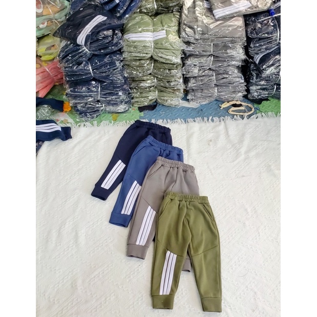 Quần Thể Thao Kẻ Sọc Cho Bé 4 Màu Size 8-20kg