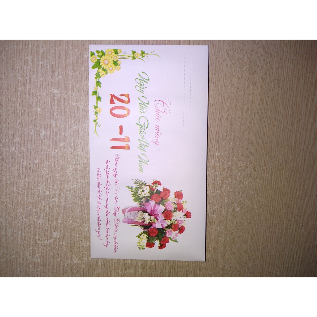 Combo 20 cái phong bì chúc mừng 20 tháng 11
