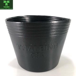 [50 Cái] Chậu Nhựa Đen C9A (21x17)