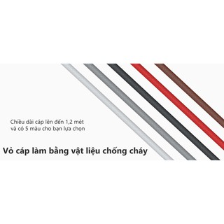 Dây Cáp Sạc Dài 1.2m Eloop S33 - Type-C - Hãng Phân Phối Chính Thức