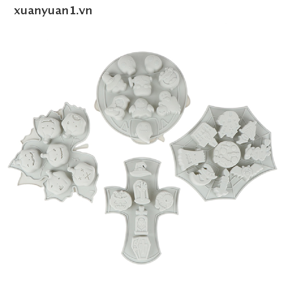 Khuôn Silicon Làm Bánh Phong Cách Halloween Độc Đáo