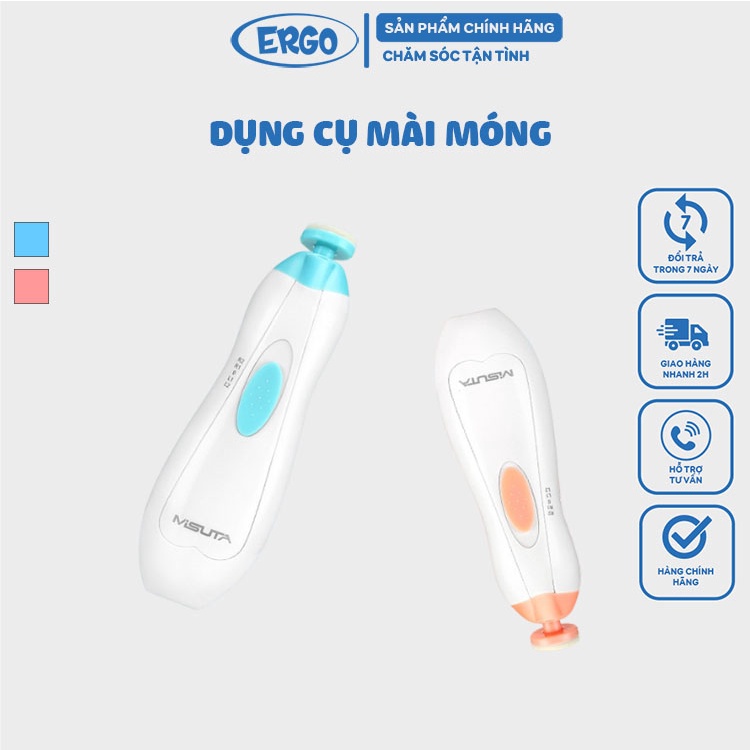 Dụng cụ cắt mài móng tay em bé Misua-STRIMMER đã kèm pin - BH 12 tháng