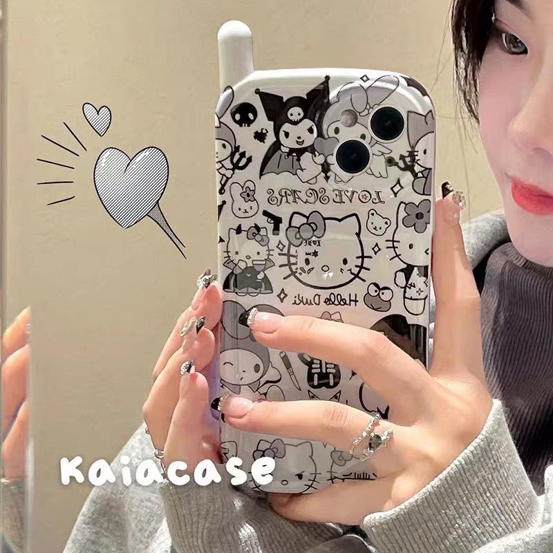 Ốp Điện Thoại Hình Hello Kitty Cho iPhone 13 Pro Max 12 Pro Max 11 Pro Max 7 8 Plus SE 2020 Xs Max XR