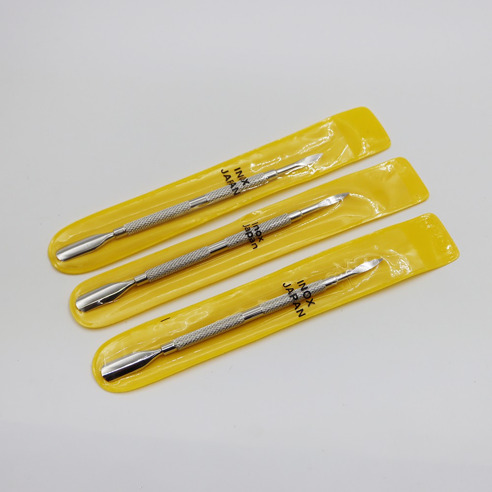 Cây đẩy da chết nail, cây sủi da inox 2 đầu cao cấp Jeliva Chính Hãng