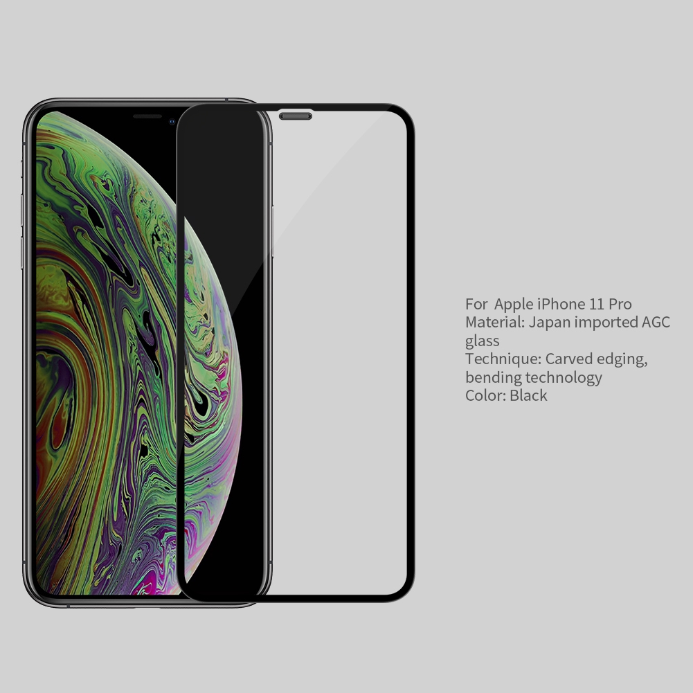 Kính Cường Lực NILLKIN 3D CP+ MAX Chống Cháy Nổ Bảo Vệ Màn Hình Cho Iphone 11 Pro