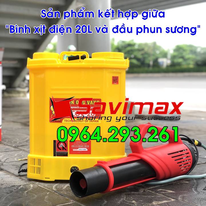 Bộ máy phun xịt diệt muỗi cho gia đình và khu dân cư phòng dịch sốt xuất huyết