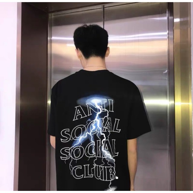 (Hình thật) [FULL TEM TAG] ÁO THUN ANTI SOCIAL SOCIAL CLUB SẤM SÉT Chất cotton siêu đẹp - Áo phông ASSC SÉT PHẢN QUANG