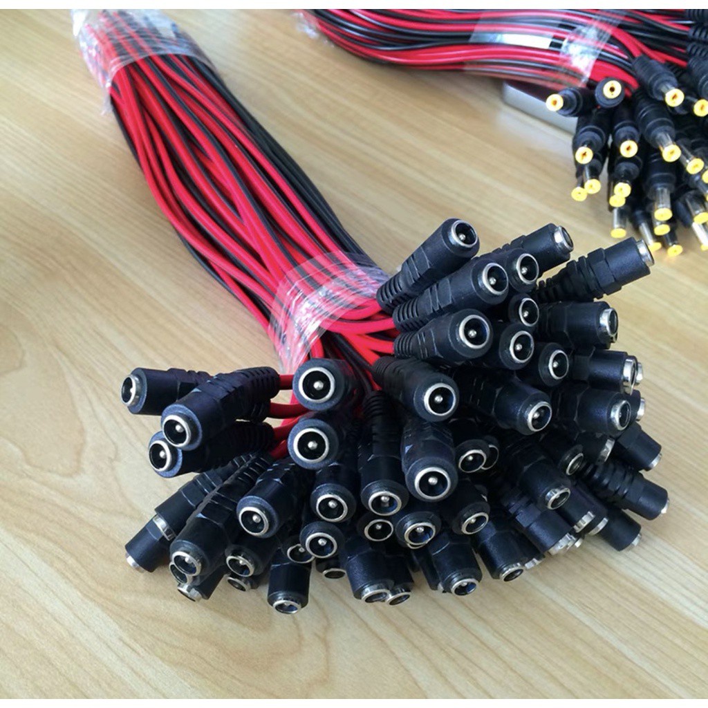 Dây nguồn DC 5.5×2.1mm 20 AWG dài 28cm ( lõi đồng nguyên chất ).