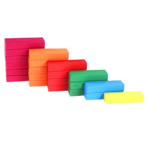 Bộ rút gỗ 54 thanh màu size to cỡ lớn