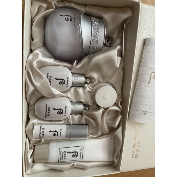 SÉT KEM DƯỠNG TRẮNG,MỜ NÁM, TÀN NHANG WHOO RADIANT CREAM