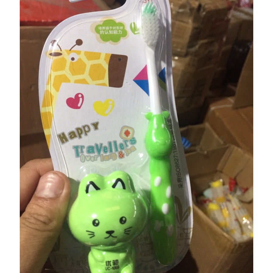 BÀN CHẢI ĐÁNH RĂNG CHO BÉ YÊU TẶNG KÈM THÚ CẦM TAY