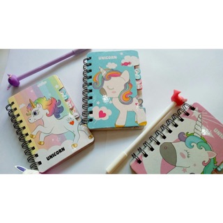 Combo sổ Unicorn và 1 bút hình xinh chỉ 20k