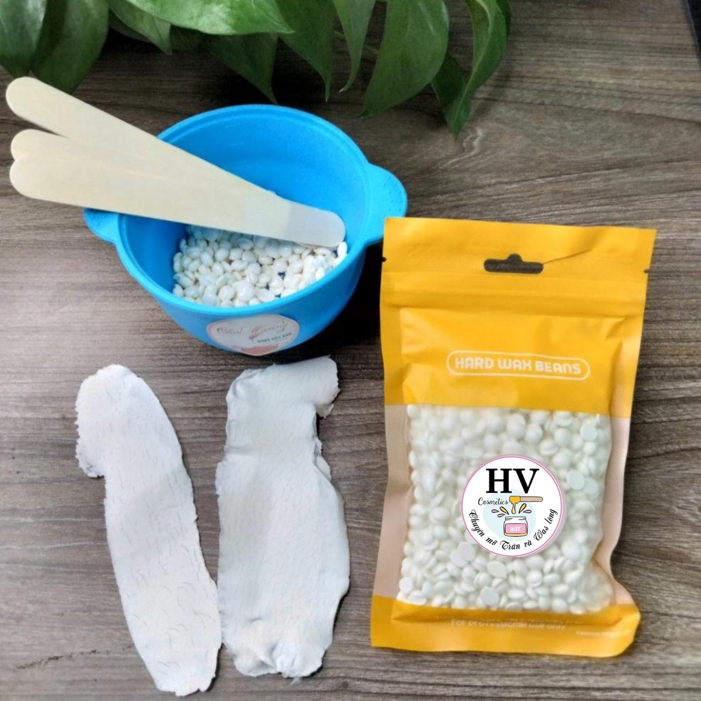 Combo Sáp wax lông Coconut + Chén silicon chống dính chịu nhiệt tốt dễ vệ sinh [Sáp cao cấp siêu bám lông]