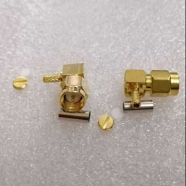 Đầu nối SMA vuông ren trong dùng cáp RG174 178 316