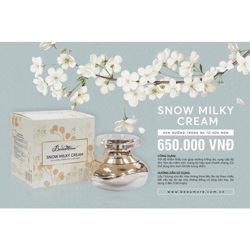 Kem Sữa Non Snow Milky Cream 30g