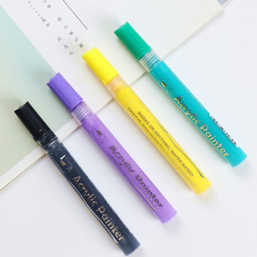 Bộ bút sơn Acrylic Painter 15 màu không phai không thấm nước vẽ trên nhiều chất liệu ST479