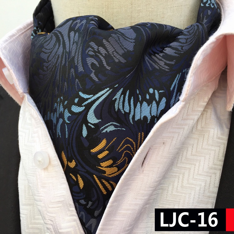 Khăn Choàng Cổ Họa Tiết Hoa Bằng Polyester Phong Cách Anh Quốc Cho Nam