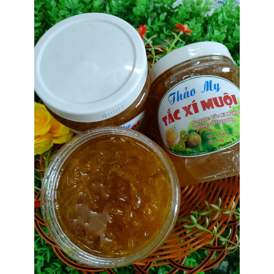 HỦ 1KG  Tắc Xí Muội Quê Làm Không Chất Bảo Quản - BANH LA MO SHOP